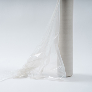 Handwikkelfolie Transparant 450mm x 300m 17 micron rek 120 recycled