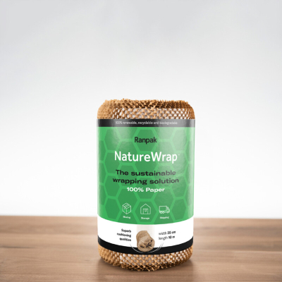 NatureWrap Honinggraad kraft 400mm x 9m
