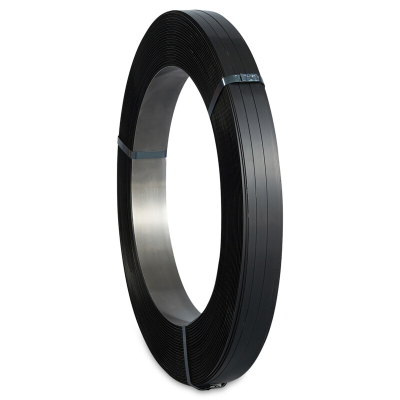 Omsnoeringsband Zwart 19mm x 1000m Dikte 0.6mm Staal