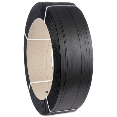 Omsnoeringsband Zwart 8mm x 4000m Dikte: 0.55mm PP
