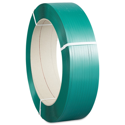 Omsnoeringsband Groen 15.5mm x 1500m Dikte: 0.85mm polyester
