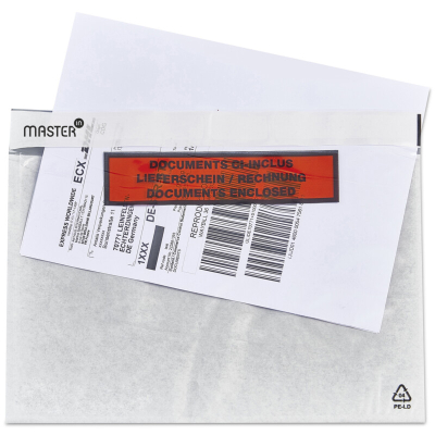 Paklijstenvelop recycled LDPE 340x250 Bedrukt C4