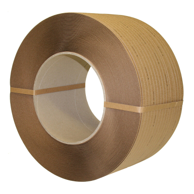 Papieren omsnoeringsband Bruin 12mm x 2000m Dikte: 0.6mm