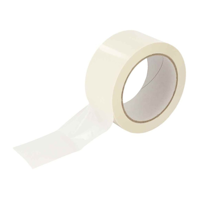 PP Tape 50mm x 100m Wit Natural Rubber