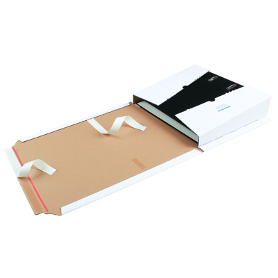 Wikkelverpakking Ordner 320x290x80 B-golf Wit met plak en scheurstrip