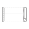 Envelop Wit Tyvek met H-Bodem 229x324x38