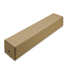 Kokerdoos vierkant 700x105x105 autolock bodem en plakstrip