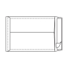 Envelop Wit Tyvek met H-Bodem 305x457x50
