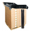 Pallet afdekfolie 40 micron zwart 1500mm x 360m geperforeerd elke 1800 mm
