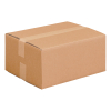 Vouwdoos 280x280x100 BC-golf Dubbele golf Bruin