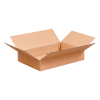 Vouwdoos 600x400x100 BC-golf Dubbele golf Bruin