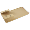 Wikkelverpakking 455x320x20 B-golf Bruin met plak en scheurstrip