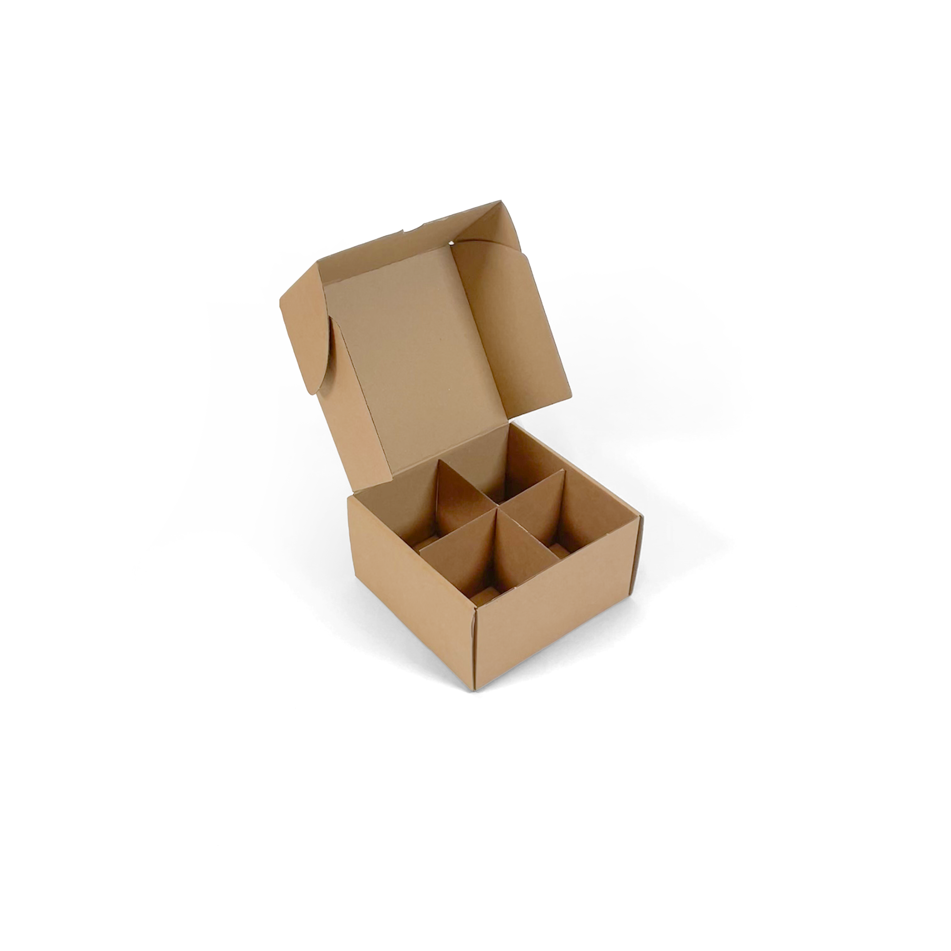 Verzenddoos met vakjes op maat. Vakverdelingen, Fefco 0427